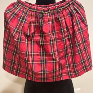 J. Crew Factory Girls Plaid Red Skirt